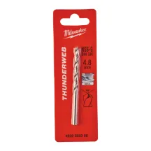 Сверло по металлу THUNDERWEB HSS-G MILWAUKEE DIN338, диаметр 4.8x86 мм