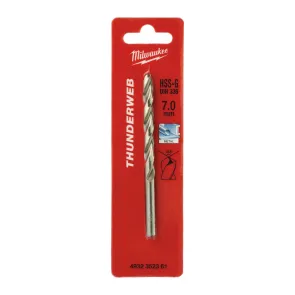 Сверло по металлу THUNDERWEB HSS-G MILWAUKEE DIN338, диаметр 7,0x109 мм №1