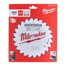 Диск пильный PFTE THIN KERF MILWAUKEE, O165х5/8"х1,6мм, 24 зуб.