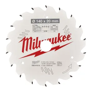 Диск пильный PFTE THIN KERF MILWAUKEE, O140х20х1, 6мм, 18 зуб. №2