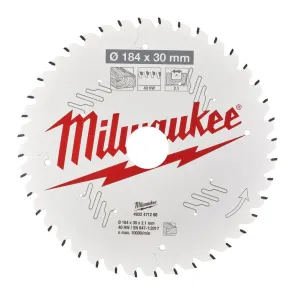 Диск пиляльний PFTE THIN KERF MILWAUKEE, O184х30х2,1мм, 48 зуб. №2