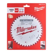 Диск пильный PFTE MILWAUKEE, O165х15, 87х1, 6мм, 40 зуб.