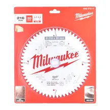 Диск пильный PFTE MILWAUKEE, O216/30мм, 48 зуб.