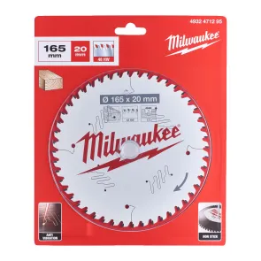 Диск пильный PFTE MILWAUKEE, диам.165х20х2,2мм, 48 зуб. №4