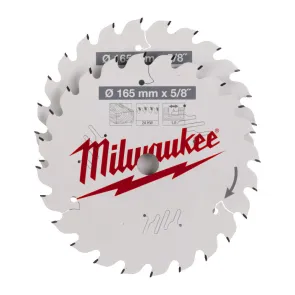 Набор пильных дисков 165 мм 24T/24T – 2 ед. MILWAUKEE №2