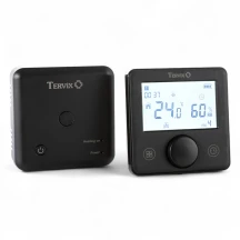 118330 Беспроводной комнатный термостат WiFi Tervix Pro Line для газового/электрического котла, черный
