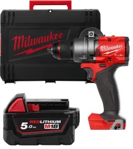 Дриль-шуруповерт акумуляторна безщіткова MILWAUKEE M18 FDD3-0X (158 м) (каркас+HDкейс) + M18 B5 подарунок №4