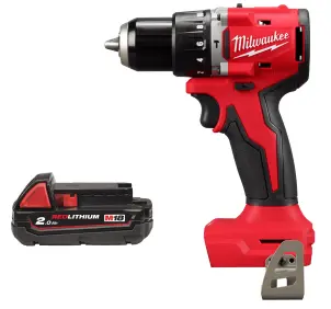Дриль-шуруповерт акумуляторна безщіткова ударна MILWAUKEE M18 BLPDRC-0 (60Нм) (каркас) + M18 B2 подарунок №18