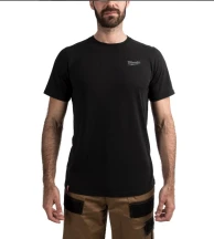 Футболка MILWAUKEE HTSSBL-XL, легка з коротким рукавом, чорна, (розмір XL)