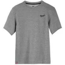 Футболка MILWAUKEE HTSSGR-XXL, легкая с коротким рукавом, серая, (размер XXL)