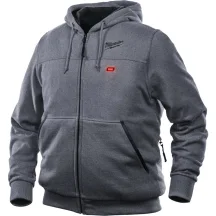 Куртка (толстовка) с электроподогревом аккумуляторная MILWAUKEE, M12 HH GREY3-0 (XL), серая