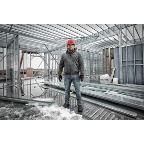 Куртка (толстовка) з електропідігрівом акумуляторна MILWAUKEE, M12 HH GREY3-0 (XL), сіра №19