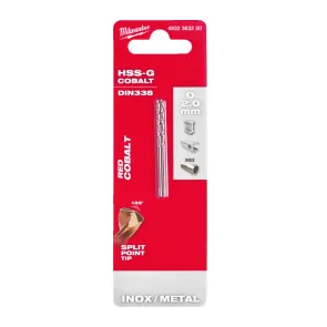 Свердло по металу HSS-Co MILWAUKEE DIN338, діаметр 2,0 мм (2шт) №1