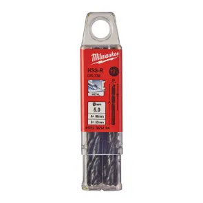 Сверло по металлу HSS-R MILWAUKEE DIN338, диаметр 5,0мм, (10шт) пластиковая коробка №1