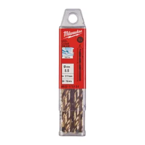 Сверло по металлу HSS-Co MILWAUKEE, DIN338, диаметр 8.5х117х75мм, (5шт) №1