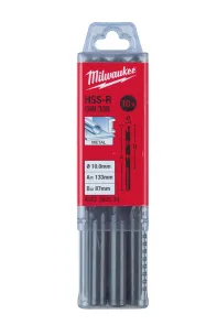 Сверло по металлу HSS-R MILWAUKEE DIN338, диаметр 10,0мм, (10шт) пластиковая коробка №2
