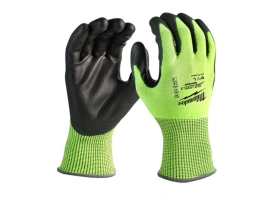 Перчатки Hi-Vis сигнальные MILWAUKEE, с сопротивлением порезам 4/D уровня, размер 10/XL