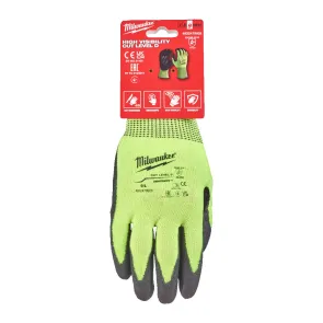 Рукавиці Hi-Vis сигнальні MILWAUKEE, з опором порізам 4/D рівня, розмір 9/L №5