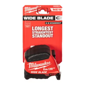 Рулетка магнитная WIDE BLADE MAGNETIC MILWAUKEE (Gen2), (холст 35мм), 8м/26фт №3