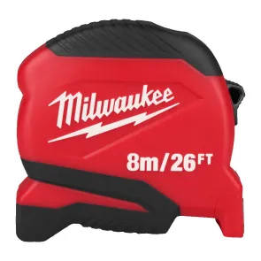 Рулетка Pro Compact MILWAUKEE (Gen 2), 8м/26фт, (25мм) №1
