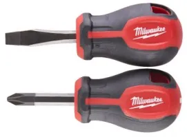 Набір викруток магнітних коротких MILWAUKEE з тригранною рукояткою (2шт.)