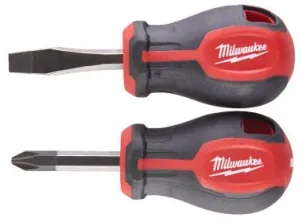 Набір викруток магнітних коротких MILWAUKEE з тригранною рукояткою (2шт.) №1