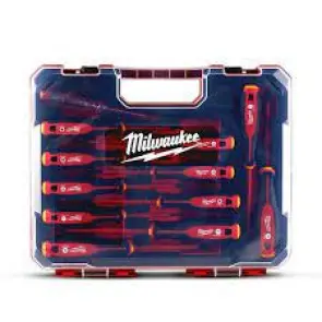 Набір тригранних викруток VDE SL/PH/PZ/T+тестер напруги 12 од., пластиковий кейс MILWAUKEE №2