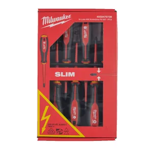 Набір викруток MILWAUKEE, VDE діелектричних (7шт), (SL2,5/ SL3/ SL4/ PH2/ PZ1/PZ2 / викрутка-тестер) №2