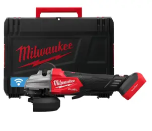 Угловая шлифмашина аккумуляторная MILWAUKEE, M18 FSAGSVO125X-0X, диаметр 125 мм (+ рукоятка, защитный кожух, 2 защитный экран, HD к №2