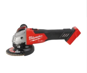 Шлифмашина угловая аккумуляторная MILWAUKEE, M18 FSAG125X-0, диаметр 125мм (+защитный кожух, зажимная гайка, ключ, опорная гайка, ан №3