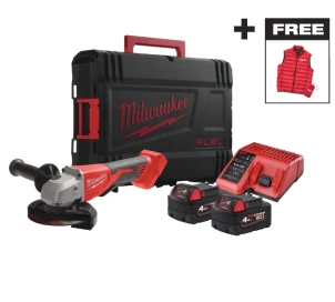 Шліфмашина кутова - болгарка акумуляторна безщіткова MILWAUKEE M18 BLSAG125XPD-402X діаметр 125мм ( + жилетка, HD кейс) №1