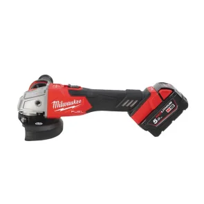 Шлифмашина угловая аккумуляторная MILWAUKEE, M18 FSAG125XB-502X, диаметр 125мм (+2 аккумулятора, зарядное устройство, защитный кожух, №7