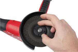 Угловая шлифмашина аккумуляторная MILWAUKEE, M18 FSAGV125XB-0, диаметр 125 мм (3500 8500 об/мин) (+ защитный кожух, антивибр №14
