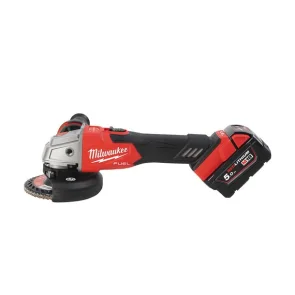 Шлифмашина угловая аккумуляторная MILWAUKEE, M18 FSAG125XB-502X, диаметр 125мм (+2 аккумулятора, зарядное устройство, защитный кожух, №17