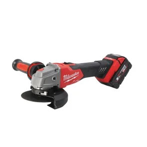 Шлифмашина угловая аккумуляторная MILWAUKEE, M18 FSAG125XB-502X, диаметр 125мм (+2 аккумулятора, зарядное устройство, защитный кожух, №18