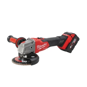 Шлифмашина угловая аккумуляторная MILWAUKEE, M18 FSAG125XB-502X, диаметр 125мм (+2 аккумулятора, зарядное устройство, защитный кожух, №20