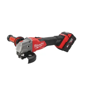 Шлифмашина угловая аккумуляторная MILWAUKEE, M18 FSAG125XB-502X, диаметр 125мм (+2 аккумулятора, зарядное устройство, защитный кожух, №22