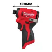 Винтоверт аккумуляторный 1/4'' HEX MILWAUKEE M12 BLIDRC-202C (124Нм) (+ заряд.устройство, 2 акум., HD кейс)