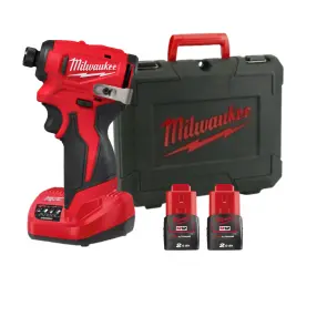 Гвинтокрут акумуляторний 1/4'' HEX MILWAUKEE M12 BLIDRC-202C (124Нм) (+ заряд.пристрій, 2 акум., HD кейс) №3