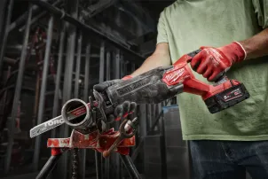Пила шабельна акумуляторна безщіткова MILWAUKEE M18 FSZ-0 (каркас) + M18 B5 подарунок №7