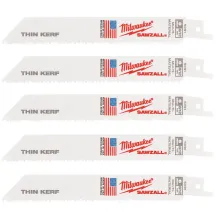 Полотно для сабельных пил THIN KERF MILWAUKEE, 150х3,1/2,1мм, (5шт), (универсальное)