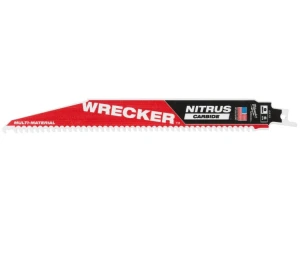 Полотно для шабельних пил WRECKER CARBIDE NITRUS MILWAUKEE, 230х4,2мм, (мультіматеріал) №1