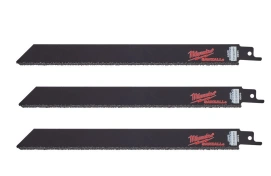 Полотно для сабельных пил Carbide Grit MILWAUKEE, 230мм, (3шт) (чугун, абразивные материалы, фибергласс)