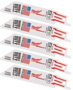 Полотно для шабельних пил THIN KERF MILWAUKEE, 100х1,8мм, (5шт), (метал) №1
