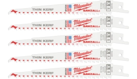 Полотно для шабельних пил THIN KERF FANG TIP MILWAUKEE, 150/5,0мм, (5шт), (деревина з цвяхами)