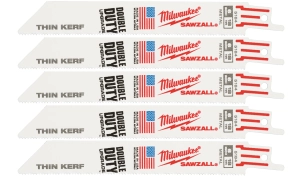 Полотно для сабельных пил THIN KERF MILWAUKEE, 150х1,4мм, (5шт), (Металл) №1