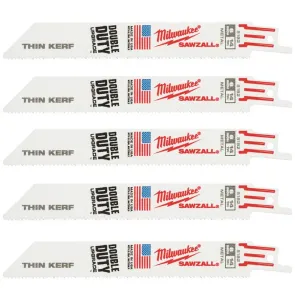 Полотно для шабельних пил THIN KERF MILWAUKEE, 150х1,8мм, (5шт), (метал) №1