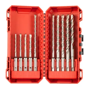 Набір із 10 бурів SDS+ M2 MILWAUKEE 4932492117, пластиковий кейс №1