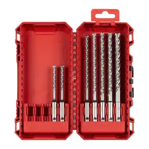 Набор буров SDS-PLUS MX4 MILWAUKEE Set 2, (7шт), пластиковый кейс №1