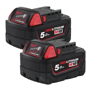 Набір акумуляторів MILWAUKEE, M18 B52 (5Аг)(M18 В5 - 2шт) №3
